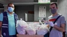 Trabajando por la vida, la Secretaría de Vivienda entregó ayudas alimentarias