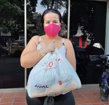 Trabajando por la vida, la Secretaría de Vivienda entregó ayudas alimentarias