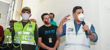 Reunión y recorrido Alcalde Ospina con comerciantes del centro de Cali