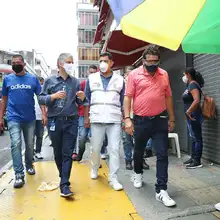 Reunión y recorrido Alcalde Ospina con comerciantes del centro de Cali