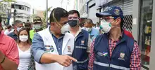 Reunión y recorrido Alcalde Ospina con comerciantes del centro de Cali