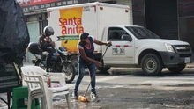 ¡DESINFECCIÓN EN EL CENTRO DE CALI, PREVIA A SU APERTURA!