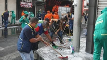 ¡DESINFECCIÓN EN EL CENTRO DE CALI, PREVIA A SU APERTURA!