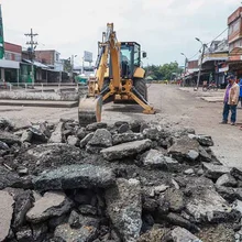 Tras cuatro días de intervención, se siente el cambio extremo en la galería de Santa Elena