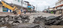 Tras cuatro días de intervención, se siente el cambio extremo en la galería de Santa Elena