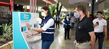 Continúa inspección a protocolos de bioseguridad en centros comerciales de Cali