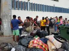 Un grupo de 70 venezolanos viajó a la frontera con recursos propios
