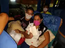 Un grupo de 70 venezolanos viajó a la frontera con recursos propios