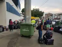 Un grupo de 70 venezolanos viajó a la frontera con recursos propios
