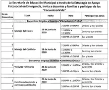 Unidos por el bienestar psicosocial de la comunidad educativa