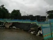 Funden estribos del puente sobre el río Lili