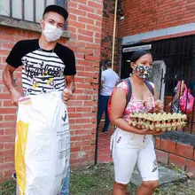 Bendiciones cargadas de alimentos recibieron los niños con déficit nutricional
