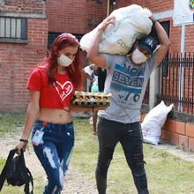 Bendiciones cargadas de alimentos recibieron los niños con déficit nutricional
