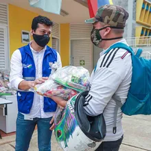 300 niños los primeros beneficiados con la entrega de raciones para preparar