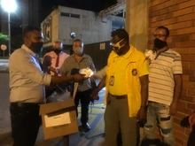 Se realizó entrega de tapabocas a taxistas y agentes de tránsito