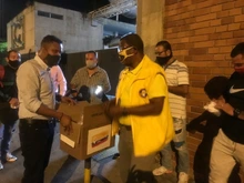 Se realizó entrega de tapabocas a taxistas y agentes de tránsito
