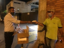 Se realizó entrega de tapabocas a taxistas y agentes de tránsito