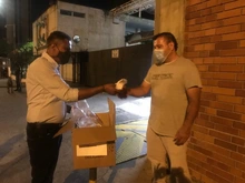 Se realizó entrega de tapabocas a taxistas y agentes de tránsito