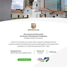 La Secretaría de Desarrollo Territorial y Participación Ciudadana invita a la rendición de cuentas