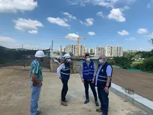 Intensifican labores de construcción en el puente de la avenida Ciudad de Cali