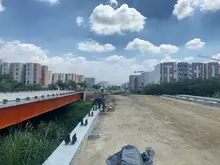 Intensifican labores de construcción en el puente de la avenida Ciudad de Cali