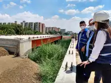 Intensifican labores de construcción en el puente de la avenida Ciudad de Cali