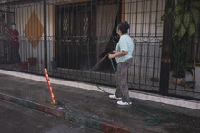 Con lavatón nos tomamos sector de El Pondaje para mitigar el Coronavirus