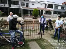 El ‘Móvil por la Vida’ realizó simulacro de COVID-19 en el barrio La Merced