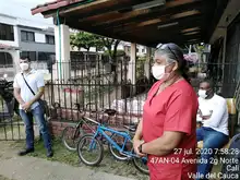 El ‘Móvil por la Vida’ realizó simulacro de COVID-19 en el barrio La Merced