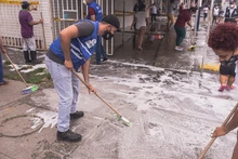 Habitantes de Pízamos se unieron al “Lavatón por la Vida”