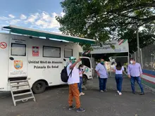 Los periodistas conmemoraron su día realizándose la prueba para COVID-19 
