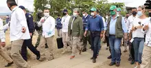 Ministro de Defensa y alcalde de Cali recorrieron zona de Llano Verde