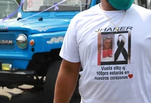Sentida despedida a Jhaner  Díaz Hernández, en el barrio Llano Verde