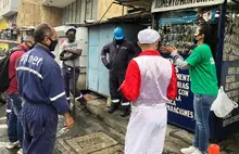 Acompañamos a la comunidad de El Morichal y del centro, en jornada de desinfección