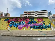 Mural pintado en el centro de Cali se inspiró en el regreso de los desaparecidos 