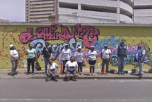Mural pintado en el centro de Cali se inspiró en el regreso de los desaparecidos 