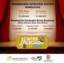 Inscríbete en el Intercolegiado de Teatro y Artes Escénicas 2020.