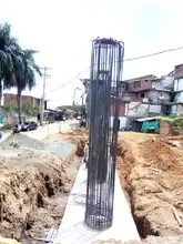 Conforman taludes en la calzada norte de la avenida Circunvalación