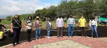 Se sembró el Jardín de la Vida, en barrio Llano Verde