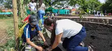 Se sembró el Jardín de la Vida, en barrio Llano Verde