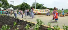 Se sembró el Jardín de la Vida, en barrio Llano Verde
