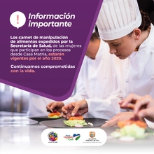 El carné de manipulación de alimentos 2019, está vigente