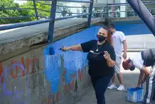Los habitantes de la Nueva Base se pusieron la ‘10’ por su barrio 