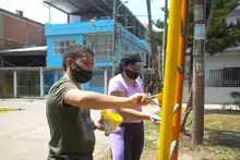 Los habitantes de la Nueva Base se pusieron la ‘10’ por su barrio 