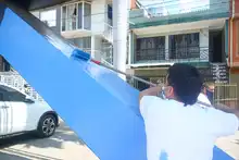 Los habitantes de la Nueva Base se pusieron la ‘10’ por su barrio 