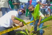 Los habitantes de la Nueva Base se pusieron la ‘10’ por su barrio 