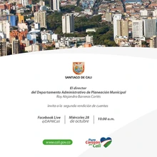 Departamento Administrativo de Planeación Municipal invita a su rendición de cuentas