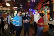 Salud Pública hizo entrega masiva de tapabocas en el sector de Pance