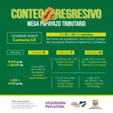 La Unidad Móvil del Megapapayazo recorrerá esta semana barrios de las Comunas 7 y 13