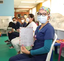 Semilleros de Cultura Ciudadana enviaron emotivo mensaje al personal médico del HUV
